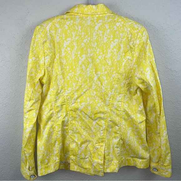 CAbi Field of Daisies Yellow Jacket Coat Floral - Picture 2 of 7